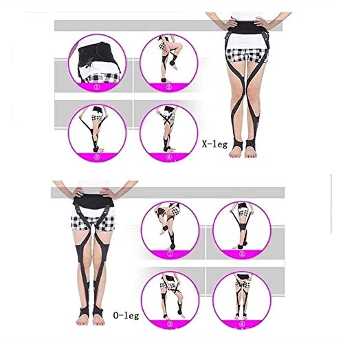 Corrección de cinturón de corrección de piernas ligeras Corrector de postura, Unisex O / X Tipo de pierna Corrección Rodillas de Knock Deformidad Valgus Deformidad Banda de piernas de arco Enderezada