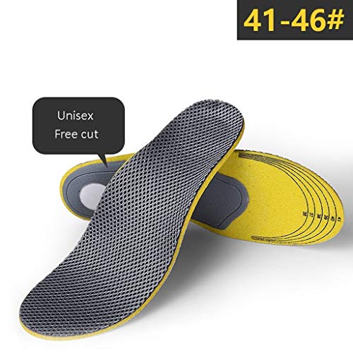 Corrección de la plantilla del pie plano de palma completa de los hombres de choque y mujeres adultos correcta ayuda de arco de alta Valgus ortopédico pierna Arco ( Size : A pair of gray 41-46 yards )