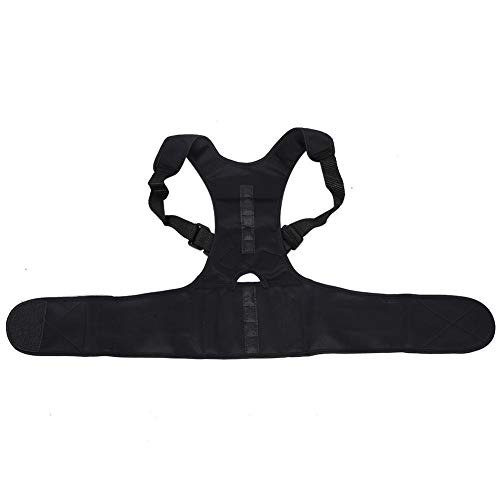 Corrector de postura de buena elasticidad práctica y transpirable, cinturón de corrección de postura liviano, para la cifosis casera al(black, L)