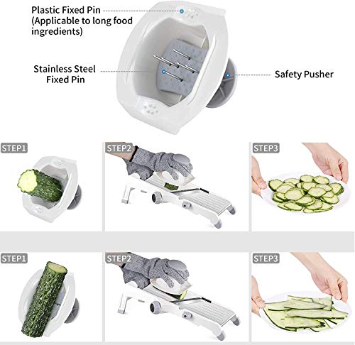 Cortador de Verduras Multifuncional Mandolina (blanco)