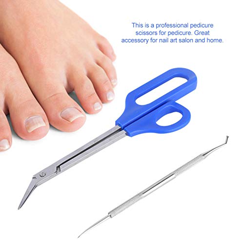 Cortaúñas para dedos de los pies, cortador de uñas de acero inoxidable, juego de herramientas para uñas encarnadas gruesas, alicates para uñas, cortaúñas con mango más largo, lima de uñas para
