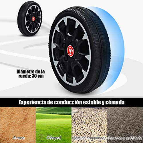 COSTWAY Go Kart para Niños Coche de Pedal con Asiento Ajustable,Freno de Mano y Cambio de Marcha Vehículo Juguete para Niño de 3 a 8 Años (Rojo)