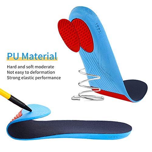 CosyInSofa Plantilla de aumento Altura de amortiguación elástica Altura de inserción de calzado deportivo para hombres o mujeres Cómodas plantillas de reemplazo transpirables (2.3cm(S:35-40EU), Azul)