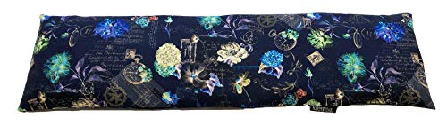 COVERBAGBCN Saco térmico Cervical con Doble Funda con Huesos de Cereza - Vintage Azul