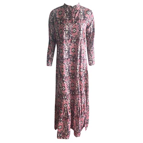 COZOCO Vestidos De Fiesta Largos De Noche Vestidos Playa Mujer Color Azul para Noche Y Fiesta(Rojo,EU-44/CN-3XL)