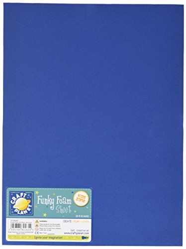 Craft Planet - Plancha de gomaespuma para Manualidades (22,9 x 30,5 cm), Color Azul Marino