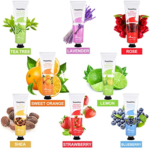 Crema De Manos,10 Pack Crema De Manos Regalo w/Crema Pies&Bálsamo Labial,Regalos Navidad Originales Para Mujer Mama Madres Tu Madre Abuelas Mi Novia Hermana