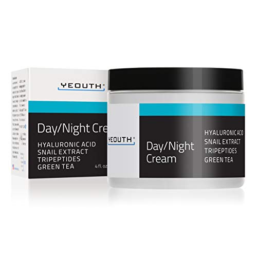 Crema Hidratante Facial de Día YEOUTH con Extracto de Caracol, Acido Hialurónico, Mejor Crema Antiarrugas - 4 oz (4oz)