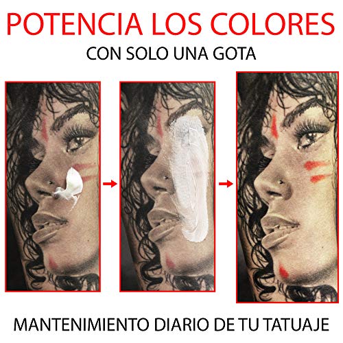 Crema para curar Tatuajes recién hechos 100g - Pomada Curado Tattoo - Post Tattoo Care - Ideal para Mantener e Hidratar la Piel Tatuada - Made in Spain (Grande, 100 mg)