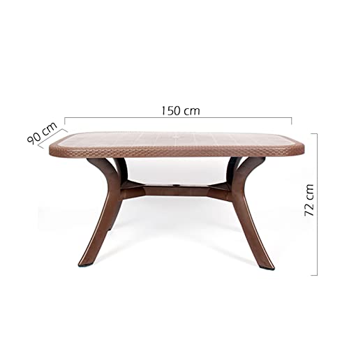 CREVICOSTA QUALITY MARK MARCAS DE CALIDAD Conjunto Luxe 6 SILLAS Caribe Y 1 Mesa Caribe Chocolate