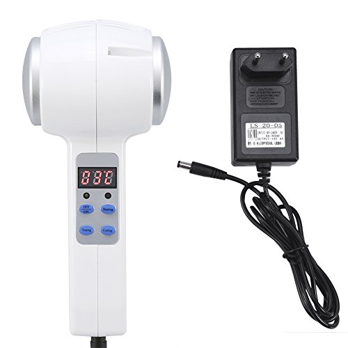 Crioterapia Maquina, Máquina de Belleza de Cara Fría y Caliente Máquina de Masajeador Facial Martillo Frío Crioterapia Ultrasónica Martillo Facial Frío Calor para Levantar la Piel