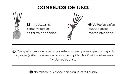 CRISTALINAS. Ambientador Mikado Clásico. Difusor con Varillas de ratán. Formula sin Alcohol. Máxima duración, más de 16 semanas. 180ml de Capacidad. Aroma Lavanda y Lilas. (180ml)
