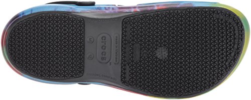 Crocs Bistro Graphic Clog Unisex Adulta Zuecos, Negro (Black/Multi), 48/49 EU