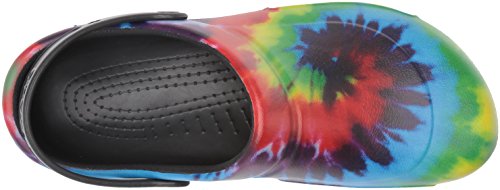 Crocs Bistro Graphic Clog Unisex Adulta Zuecos, Negro (Black/Multi), 48/49 EU