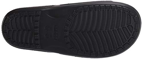 Crocs Classic Crocs Slide Unisex Adulta Zuecos, Negro (Black), 37/38 EU