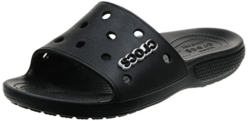 Crocs Classic Crocs Slide Unisex Adulta Zuecos, Negro (Black), 37/38 EU