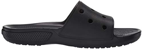 Crocs Classic Crocs Slide Unisex Adulta Zuecos, Negro (Black), 37/38 EU