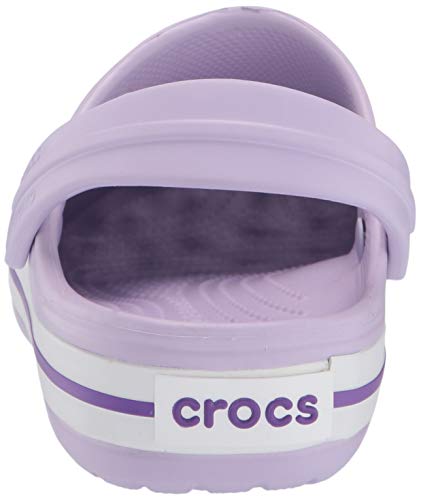 Crocs Crocband Clog Kids Unisex Niños Zuecos, Morado (Lavender/Neon Purple), 27/28 EU