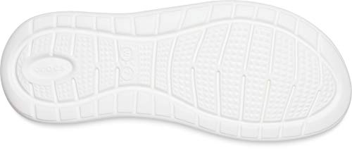 Crocs LiteRide Stretch Sandal W Mujer Sandali, Gris (Light Grey/White), 38/39 EU