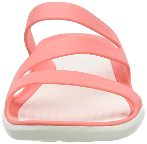 Crocs Swiftwater Sandal Mujer Sandal, Rojo (Fresco), 37/38 EU