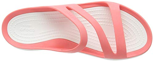 Crocs Swiftwater Sandal Mujer Sandal, Rojo (Fresco), 37/38 EU