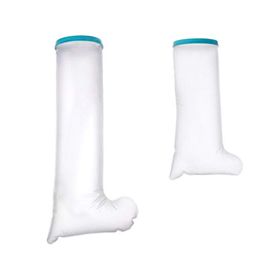Cubierta de yeso de pierna impermeable para ducha Cubierta de yeso de pierna corta sellada reutilizable para adultos para ducha Vendaje apretado y vendaje de pierna Baño Herida Parte lejos de la humed