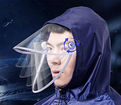 Cubierta sombrilla motocicleta eléctrica universal, poncho lluvia scooter doble, impermeable doble protección para adultos, reutilizable, para bicicleta, bicicleta, motocicleta, ciclismo al aire libr