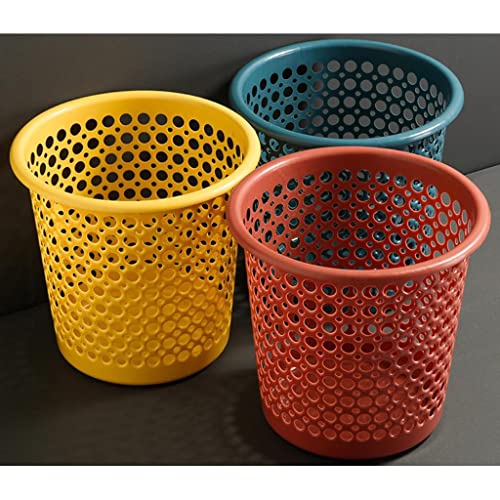 Cubo de Basura Basura de papel de desecho Papelera de basura Hogar simple Sin cubierta Buques de basura Creative Plastic Residuos Beneficios Cocina Cuarto de baño Sala de estar Oficina Inicio para Coc