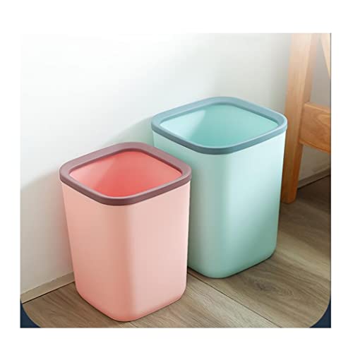 Cubo de Basura Bote de basura for el hogar Latas de basura doméstico Luz Moderna Luz de basura No Cubierta Apressando Anillo Capacidad de gran capacidad Papelera de reciclaje para Cocina, Baño, Inodor