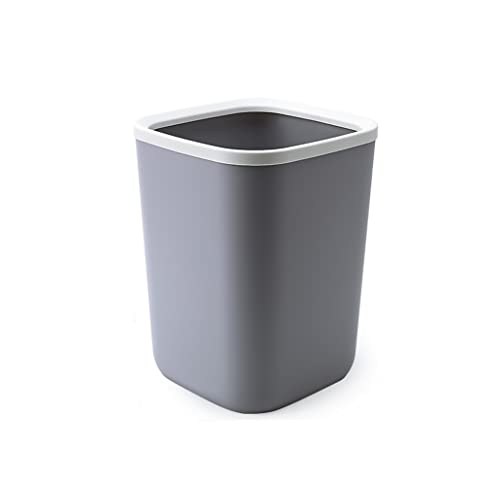 Cubo de Basura Bote de basura for el hogar Latas de basura doméstico Luz Moderna Luz de basura No Cubierta Apressando Anillo Capacidad de gran capacidad Papelera de reciclaje para Cocina, Baño, Inodor