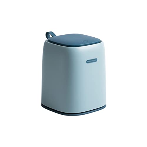 Cubo de Basura Mini la basura de escritorio puede encimera las latas de basura de WastBasket con tapa pequeña cesta de basura basura de basura for mesa de mesa de mesa dormitorio baño cocina para Coci