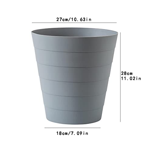 Cubo de Basura Pasada redonda de plástico PUEDE OFICINA DESPUÉS DE LA OFICINA ABIERTE ABRIR Latas de basura de basura Papelera de contenedor de basura for baño Cocina Oficina para Cocina, Baño, Inodor