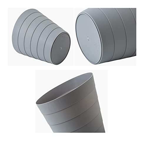 Cubo de Basura Pasada redonda de plástico PUEDE OFICINA DESPUÉS DE LA OFICINA ABIERTE ABRIR Latas de basura de basura Papelera de contenedor de basura for baño Cocina Oficina para Cocina, Baño, Inodor