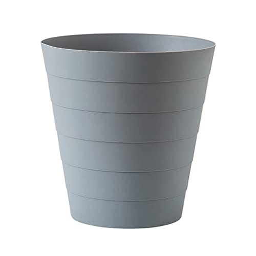 Cubo de Basura Pasada redonda de plástico PUEDE OFICINA DESPUÉS DE LA OFICINA ABIERTE ABRIR Latas de basura de basura Papelera de contenedor de basura for baño Cocina Oficina para Cocina, Baño, Inodor