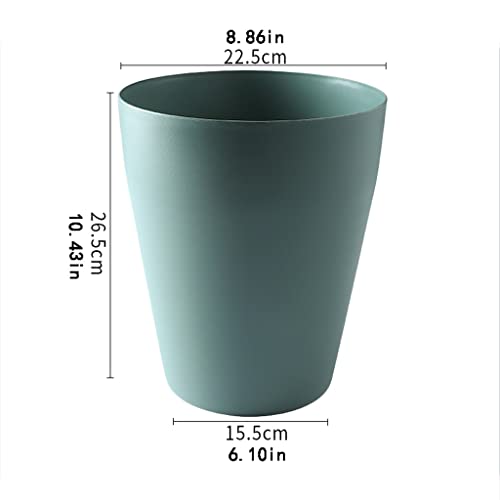 Cubo de Basura Pequeña basura de basura redonda de plástico de plástico Papelera abierta Papelera de contenedor de basura for baño Cocina Oficina para Cocina, Baño, Inodoro, Etc ( Color : A )