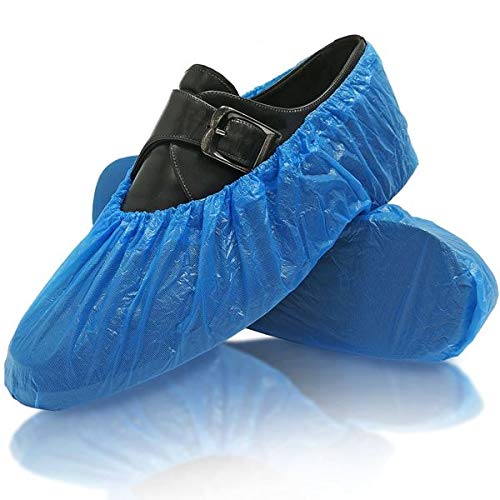 Cubrezapatos (100 unidades, 50 pares, impermeables), color azul