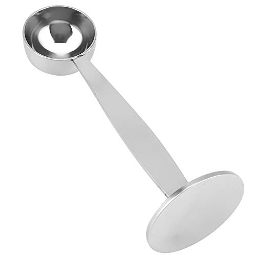 Cuchara para apisonar café: cuchara de café para apisonar doble duradera, adecuada para el hogar o la cafetería
