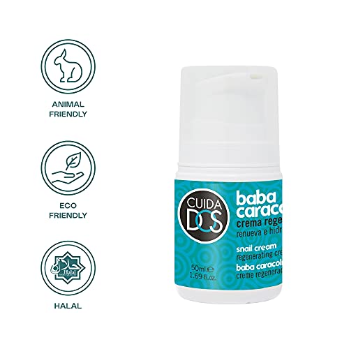 Cuidados Crema facial hidratante con Baba de Caracol regeneradora. Con colágeno y vitaminas Renueva, ilumina e hidrata la piel. Renovación celular - 50 ml