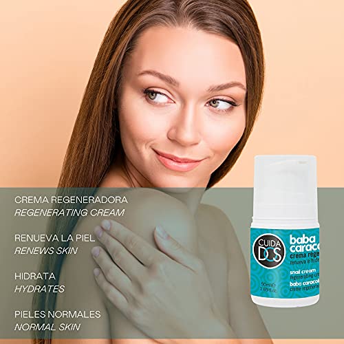 Cuidados Crema facial hidratante con Baba de Caracol regeneradora. Con colágeno y vitaminas Renueva, ilumina e hidrata la piel. Renovación celular - 50 ml