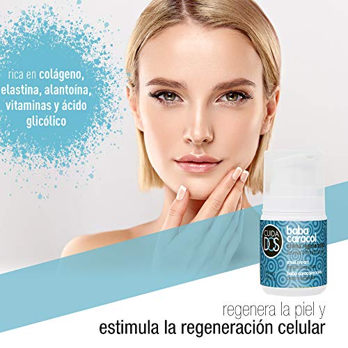 Cuidados Crema facial hidratante con Baba de Caracol regeneradora. Con colágeno y vitaminas Renueva, ilumina e hidrata la piel. Renovación celular - 50 ml