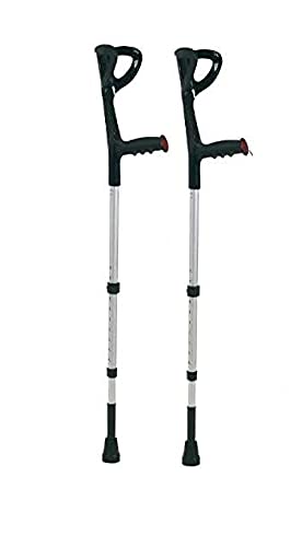 Cura Farma 26041 - Par de Muletas Canadienses, Rojo 1000 g