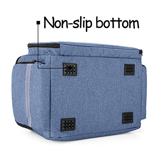 CURMIO Botiquín de Primeros Auxilios, Maleta de Primeros Auxilios, Bolsa para Emergencias, Multiusos, Ligero, Sola Bolsa, Azul.