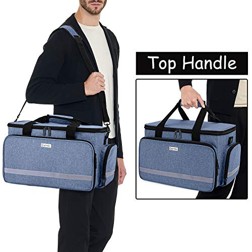CURMIO Botiquín de Primeros Auxilios, Maleta de Primeros Auxilios, Bolsa para Emergencias, Multiusos, Ligero, Sola Bolsa, Azul.