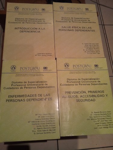 CURSO DE DIPLOMA DE ESPECIALIZACIÓN PROFESIONAL UNIVERSITARIO DE CUIDADORES DE PERSONAS DEPENDIENTES (4 TOMOS) - CURSO POSTGRADO COMPLETO -