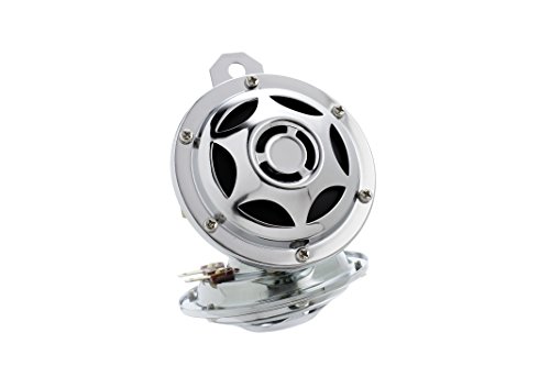 Customacces BS0001J Bocina Tipo Sheriff, Cromado, 99 mm