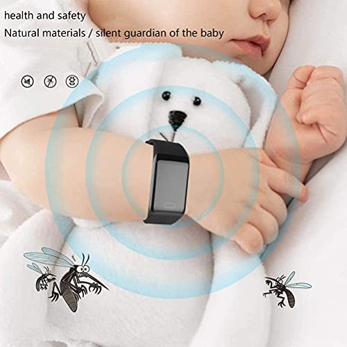 CZSMART Pulsera antimosquitos por ultrasonidos, 3 modos, reloj antimosquitos, pulsera electrónica antimosquitos, para niños y adultos