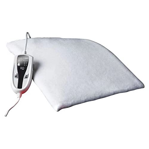 Daga N4 Textil Class - Almohadilla Térmica, 120W, 4 Temperaturas, Autoestop 8h, 3 Tiempos Programables, Autotest, Calentamiento Rapido, 100% Algodon, color Blanco, 70x46