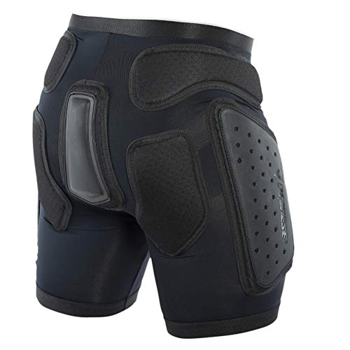 Dainese Action Shorts EVO - Protector de esquí Unisex, Unisex Adulto, Color Negro/Blanco, tamaño Medium