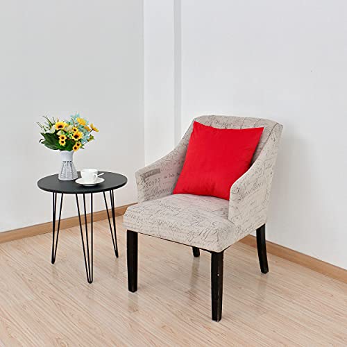 Dalina 2 Fundas de Cojines de Terciopelo de 45x45CM - Fundas para Almohadas y Cojines, 100% Poliéster y Extra Suave , 2 Unidades con Cierre de Cremallera . (Rojo)