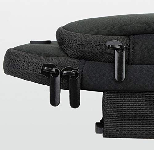 dancepandas Brazalete Deportivo Movil 2PCS Banda de Brazo para Movil Running Armband Fitness Armband con Auriculares para Deportes al Aire Libre/Correr/Fitness (Negro Azul)